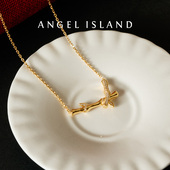 小小莎同款 ANGEL ISLAND天使岛竹吟竹节项链女轻奢小众高级感配饰