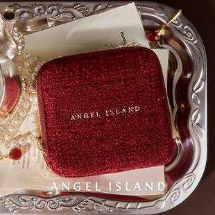 ANGELISLAND天使岛 红色便携首饰包戒指手镯珠宝首饰袋高档收纳包