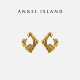 ANGELISLAND天使岛 缪斯耳钉复古小众女轻奢高级感18k黄金色耳饰