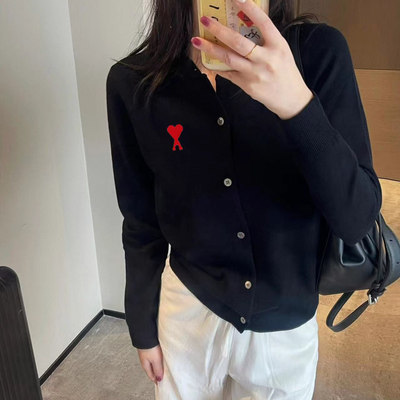 AMI官方针织开衫外套女