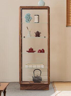 北美黑胡桃缅柚智控文玩展示柜