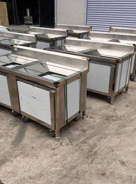 餐余收纳车残食柜泔垃圾收纳柜不锈钢解冻池浸泡池水桶解冻神器