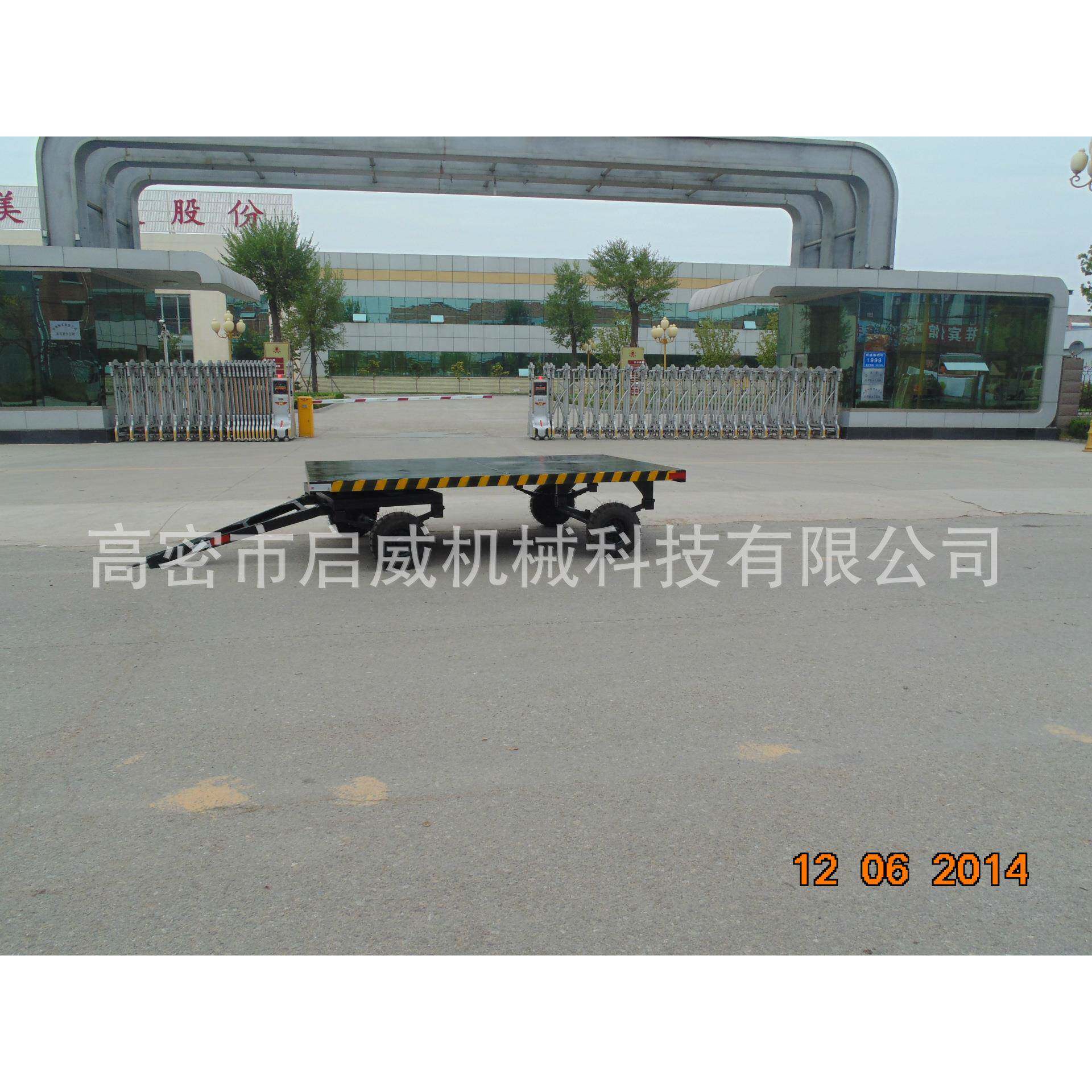 吨平板拖车四轮牵引平板拖车实心胎拖车配件厂家厂家供应