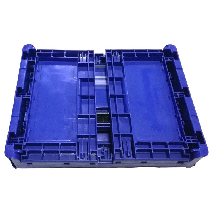 塑胶汽配折叠箱EUO-4322可折叠箱物流EU箱400*300*230折叠塑料箱