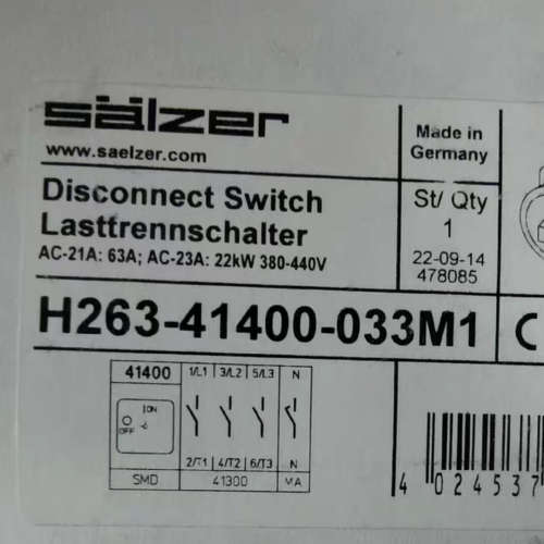 H263-41400-033M1旋转开关奥地利转换开关议价