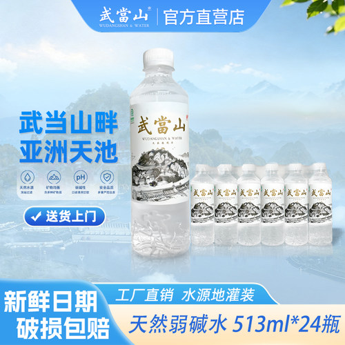 武当山水纯天然弱碱饮用水24瓶
