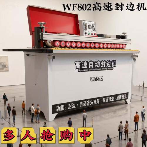 封边机速快速木工板材店小型工厂修边自动齐头尾WF802速封边