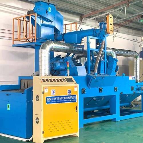 全自动通过式抛丸机压铸件铝型材钢板推荐除锈翻新打砂机满就减