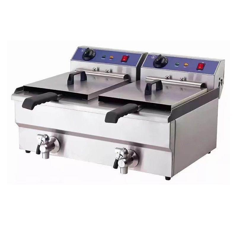 台式商用油炸机双缸薯条电炸炉13L大容量带阀加厚无烟油炸锅,厨房电器,其他商用厨电,淘宝优惠券,粉丝福利购,淘宝优惠卷