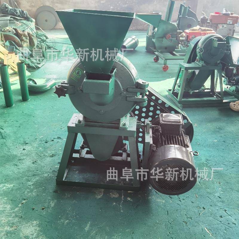 自吸式大型粉碎机五谷杂粮饲料万能磨粉机多功能商用无尘粉碎机