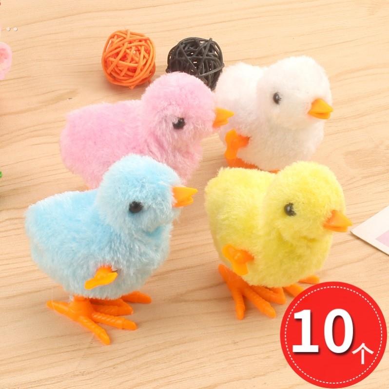 抖音同款跳跳鸡可爱彷真毛绒发条小鸡上炼会跑的玩具儿童男女宝宝