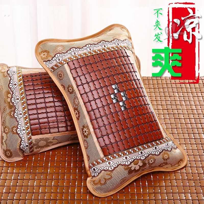 夏天凉枕头麻将凉席竹藤枕茶叶学生成人冰丝单人枕头芯季凉爽