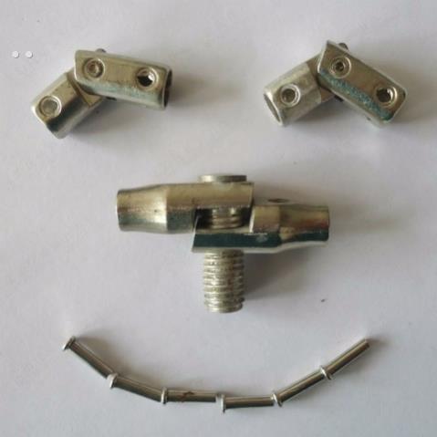 不锈钢抄网圈的配件抄网圈头可折叠配件接头抄网头配件