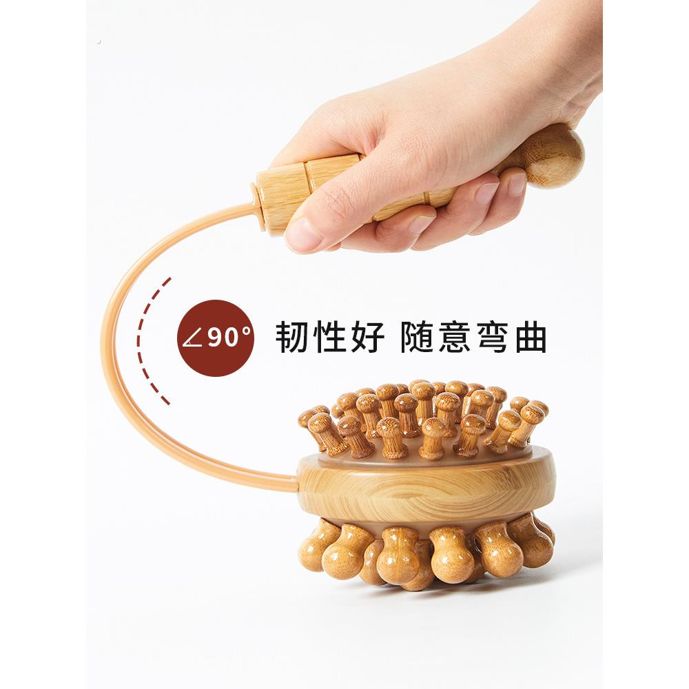 台湾颈椎按摩棒经络拍锤肩按摩器手持式木质按摩锤敲打捶后背养生
