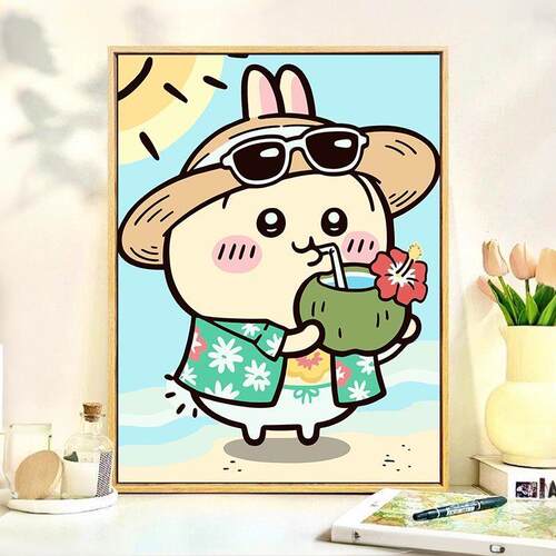 夏日吉伊卡哇乌萨奇儿童钻石画