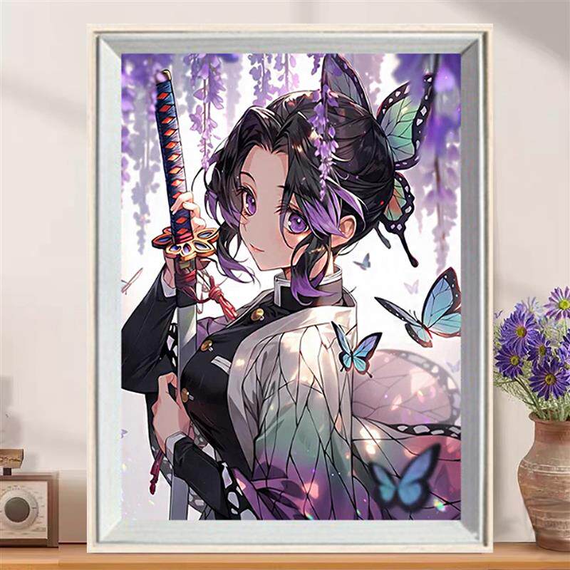 鬼灭之刃蝴蝶忍满钻钻石画