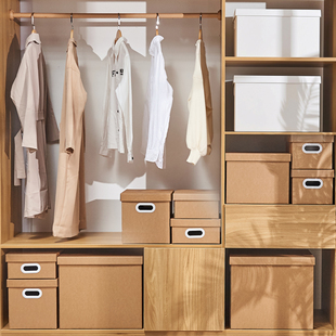 超硬纸质收纳箱牛皮纸搬家纸箱档案文件书本带盖纸箱子整理大纸盒