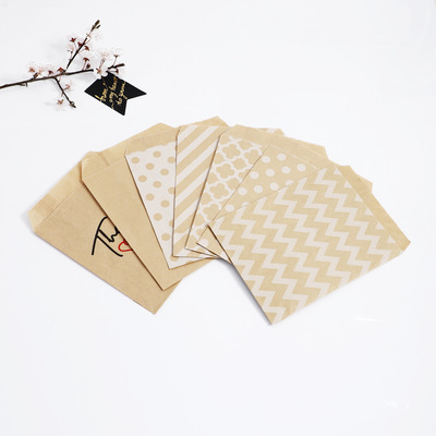 尖底牛皮纸袋 糖果曲奇饼干包装袋13x18cm 派对礼品袋收纳纸袋
