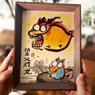 望母成凤母亲节送妈妈礼物搞笑挂画创意相框摆件客厅装饰画成品潮