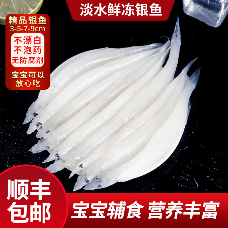新鲜淡水银鱼三白小银鱼鲜冻无骨无刺宝宝辅食蒸蛋煎炸苏州特产