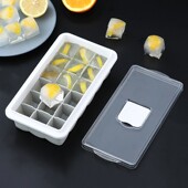 大冰块制作盒子创意带注水密封盖冰格家用冰镇饮料冰粒速冷冻模具