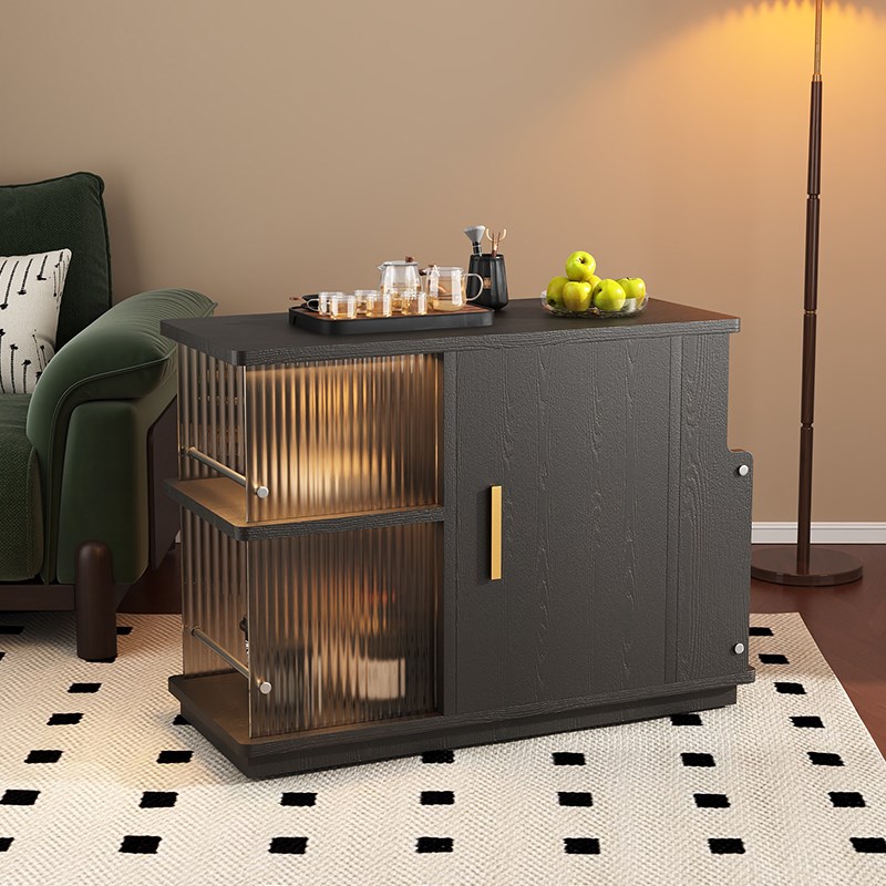 可移动茶几沙发边几零食小推车阳台茶桌带轮茶水柜高级感创意边柜