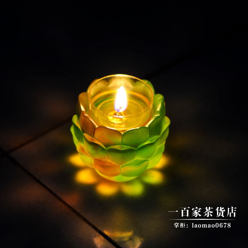 梁明毓古法琉璃 小莲花台 茶杯花器瓶托 蜡烛台 茶具茶席配饰
