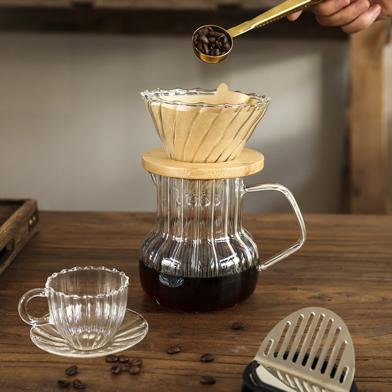 手冲咖啡壶套装玻璃泡茶壶家用冲泡咖啡器具分享壶过滤杯冷饮杯壶,餐饮具,咖啡壶,淘宝优惠券,粉丝福利购,淘宝优惠卷