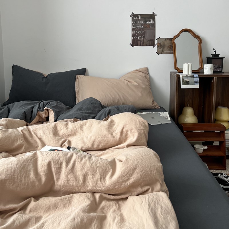 四件套被芯床垫枕芯学生宿舍六件套床上用品床单被罩床笠被子套装