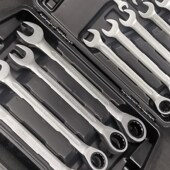 一头开口一头梅花带转速两用快速扳手棘轮扳手固定头72齿6832