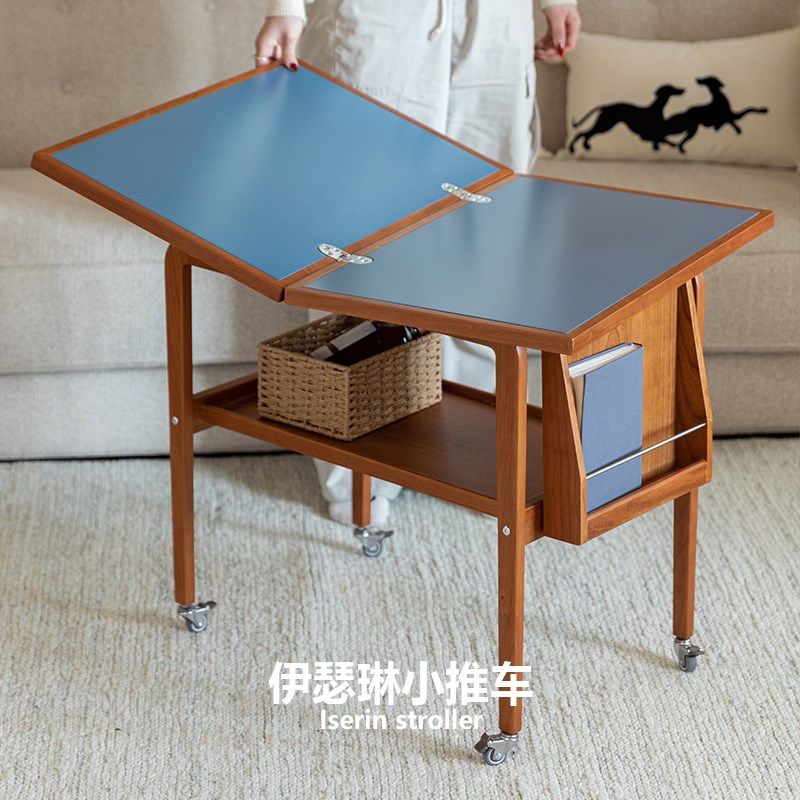 集木室物所伊瑟琳推车客厅家用可移动折叠茶几沙发边几小户型,住宅家具,移动边几/推车,淘宝优惠券,粉丝福利购,淘宝优惠卷
