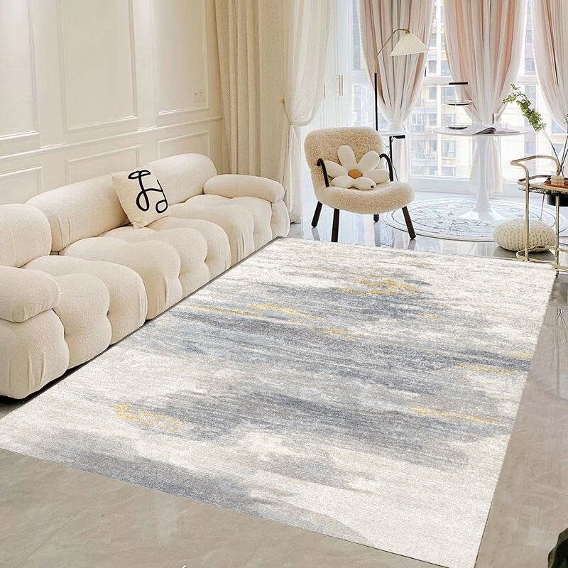 仿羊绒天鹅绒侘寂奶油复古免洗卧室现代简约沙发地垫茶几地毯,居家布艺,地毯,淘宝优惠券,粉丝福利购,淘宝优惠卷