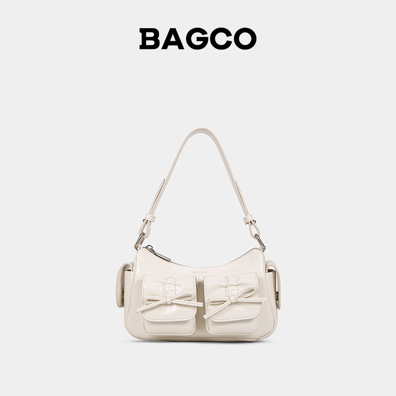 BAGCO多口袋甜心朋克HOBO包可调节式蝴蝶结手拎单肩腋下包斜挎包,箱包皮具/热销女包/男包,通用款女包,淘宝优惠券,粉丝福利购,淘宝优惠卷