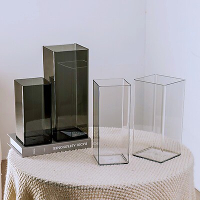 工厂直销方形亚克力防摔花瓶水养