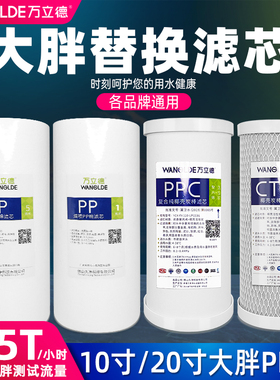 10寸大胖PP棉PPC复合蓝瓶FOF阻垢炭大白瓶滤芯20净水机过滤器通用