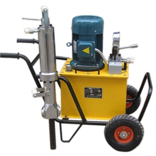 3KW电动液压岩石劈裂机液压劈裂钻孔机混凝土分裂机