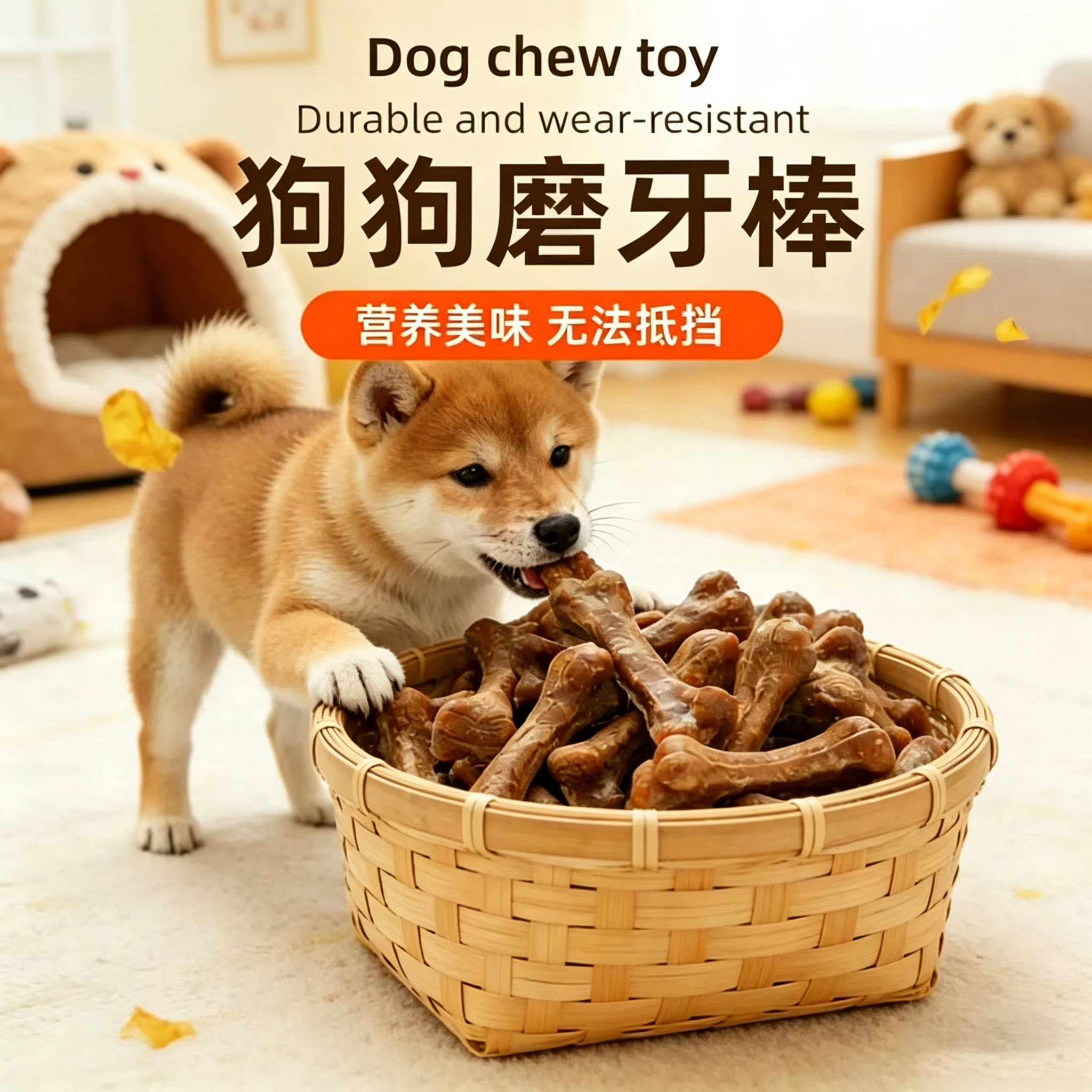狗狗磨牙棒满足爱犬啃咬磨牙天性