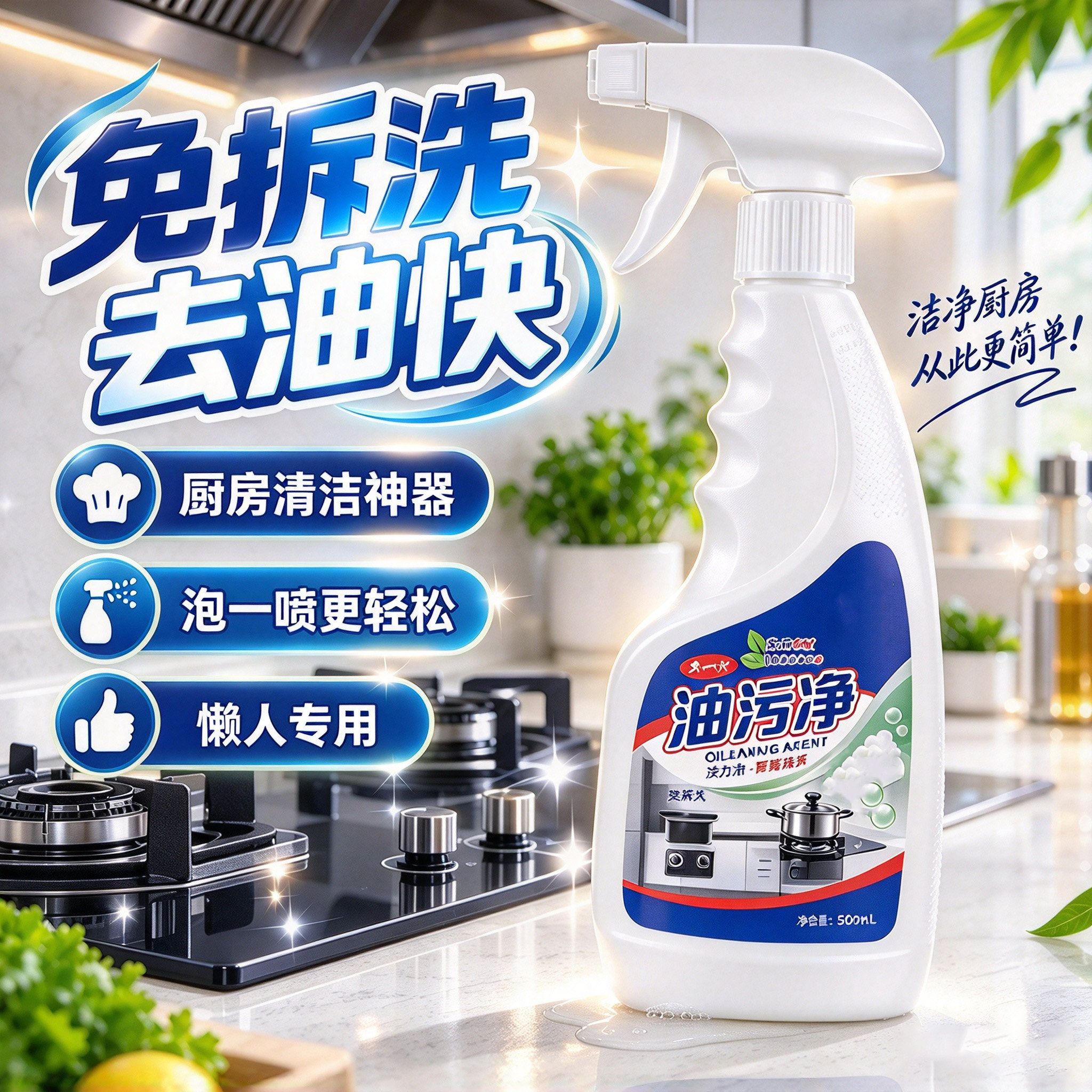潭人强力厨房重油污清洁剂
