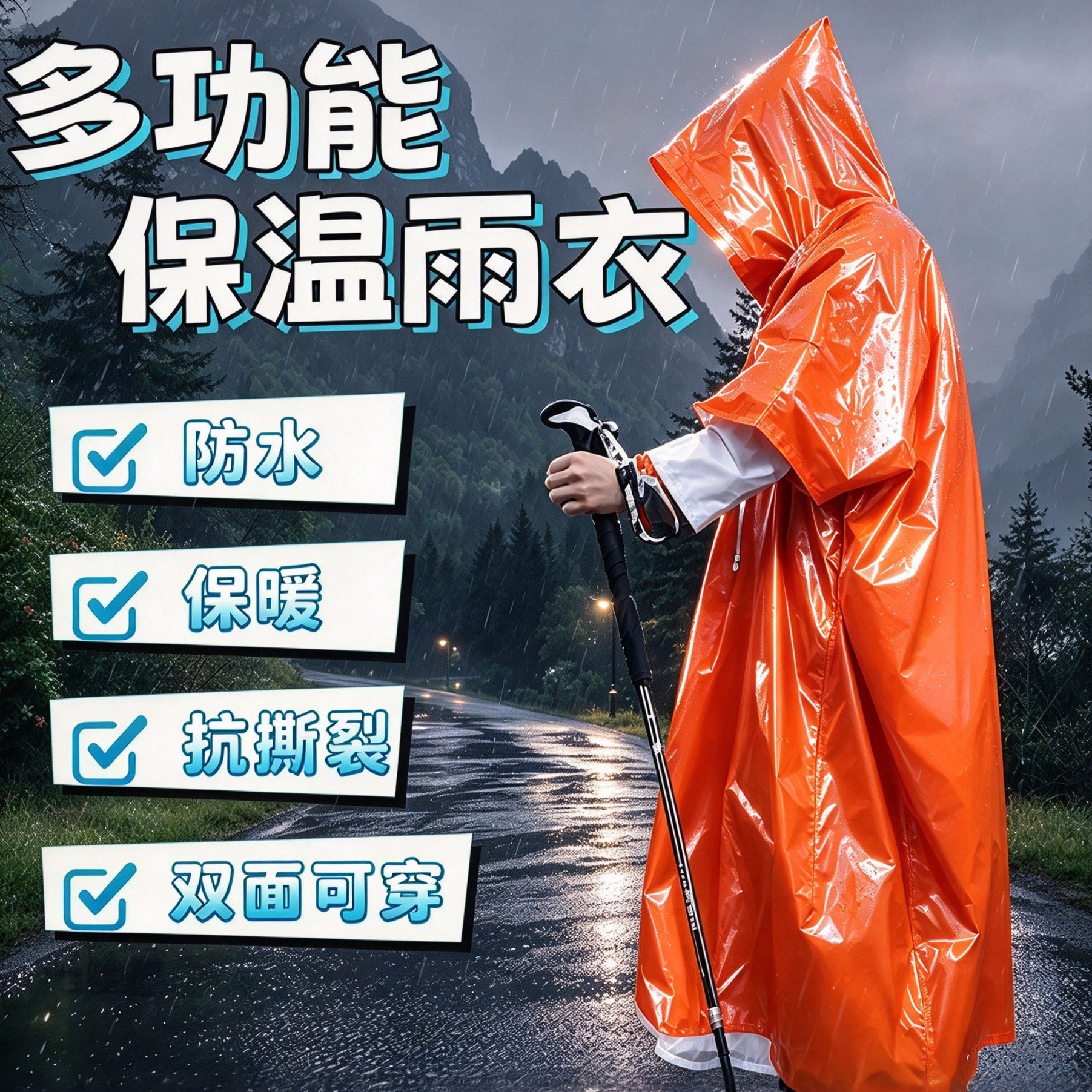 便携铝膜防水保暖急救毯