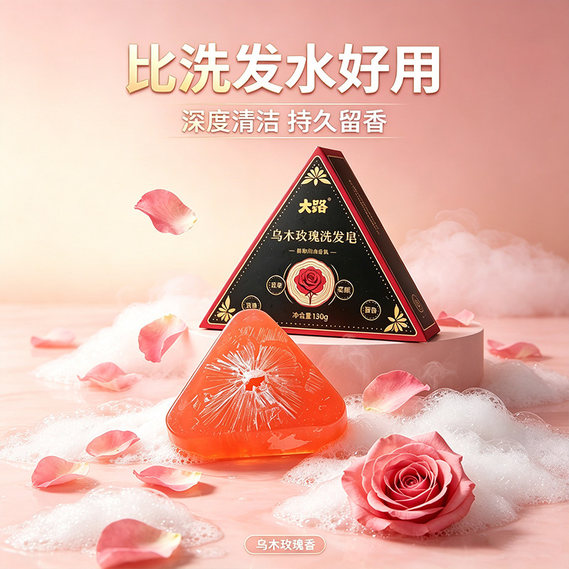 乌木玫瑰洗发皂控油滋养