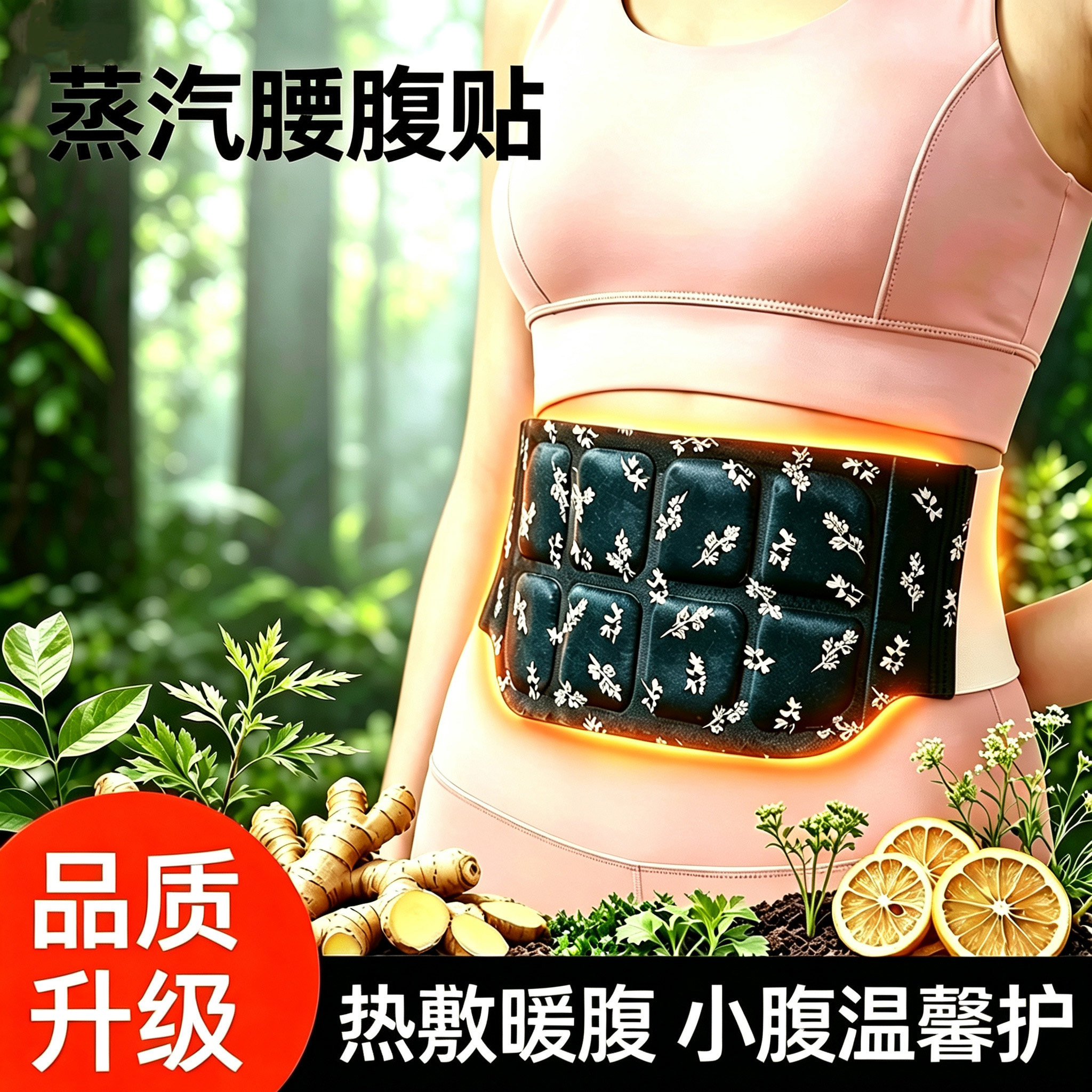 蒸汽暖腰贴自发热锁温保暖很温和