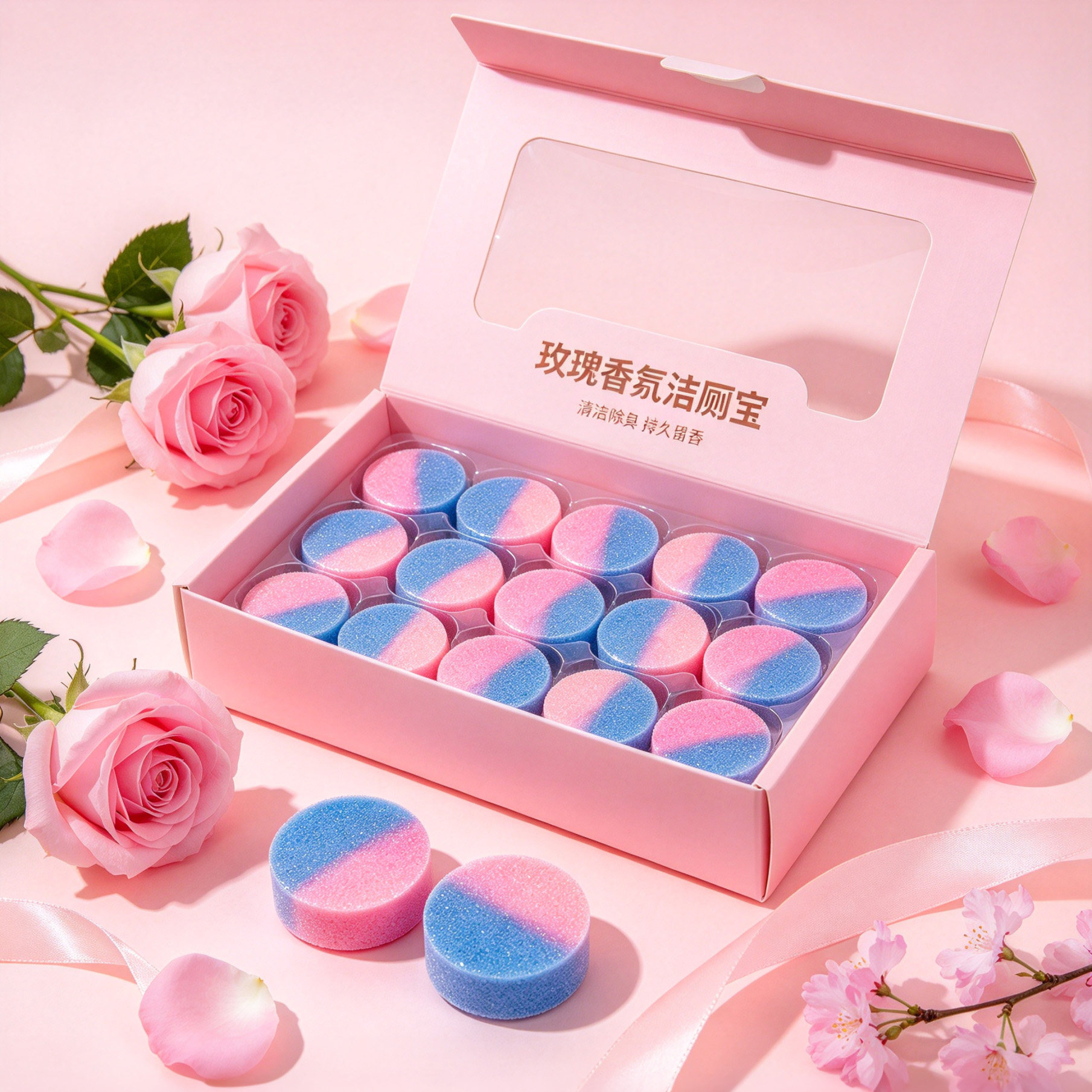 玫瑰香氛洁厕凝胶除臭持久留香