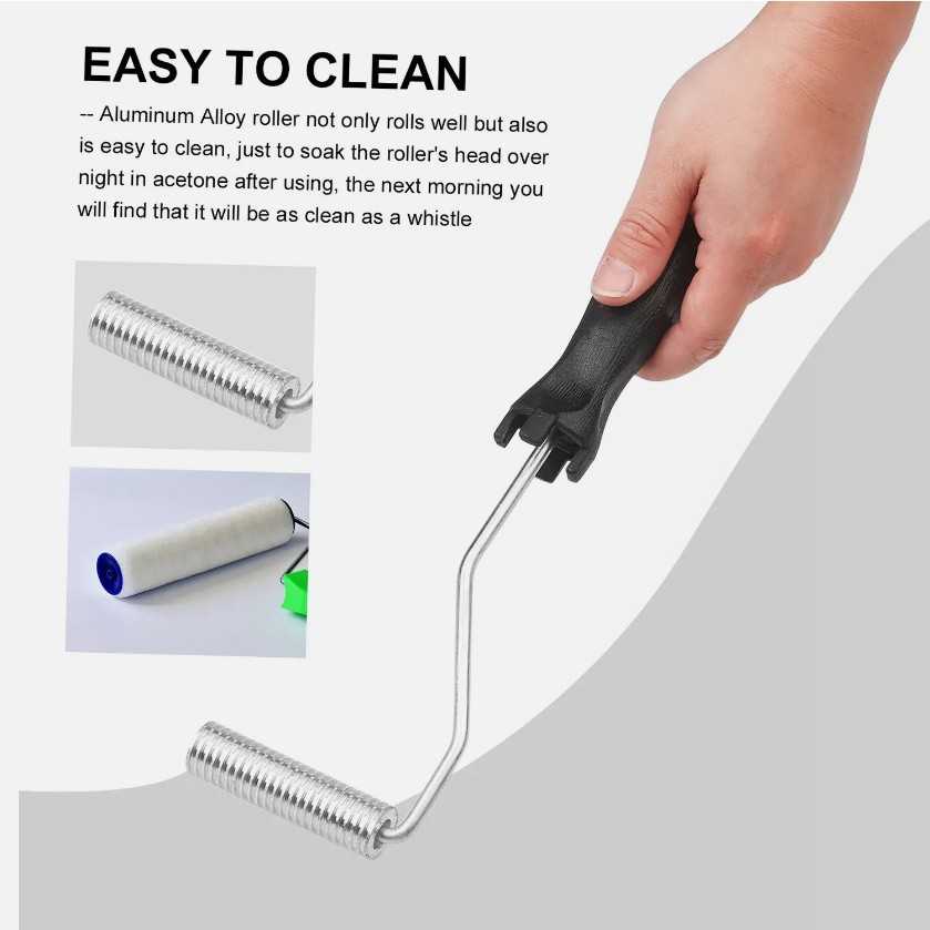 3件装玻璃纤维滚轮工具气泡桨工具层 铁滚 滚筒工具 消泡 角式滚