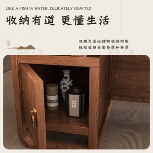 茶木人生茶桌椅组合一桌五椅客厅家用泡茶台茶桌办公室实木小茶几