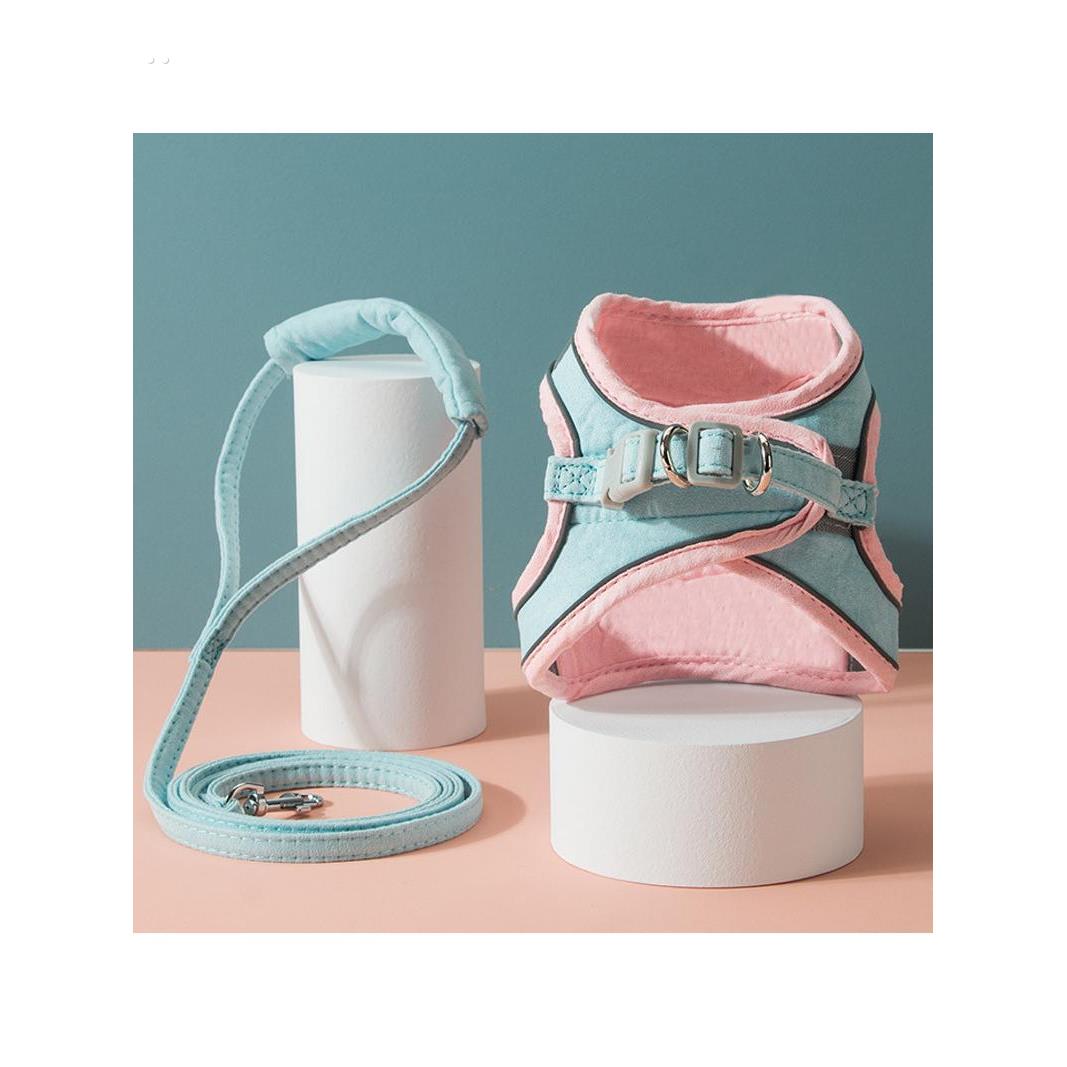 采购产品猫牵引绳，可爱的背心式胸部和背部，防分离小猫魔术贴安