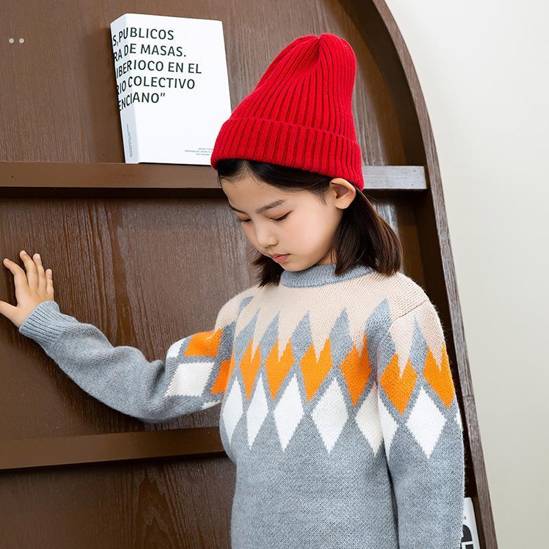 简约纯色尖顶毛线帽男女秋冬天保暖冷帽针织帽百搭休闲套头帽子潮