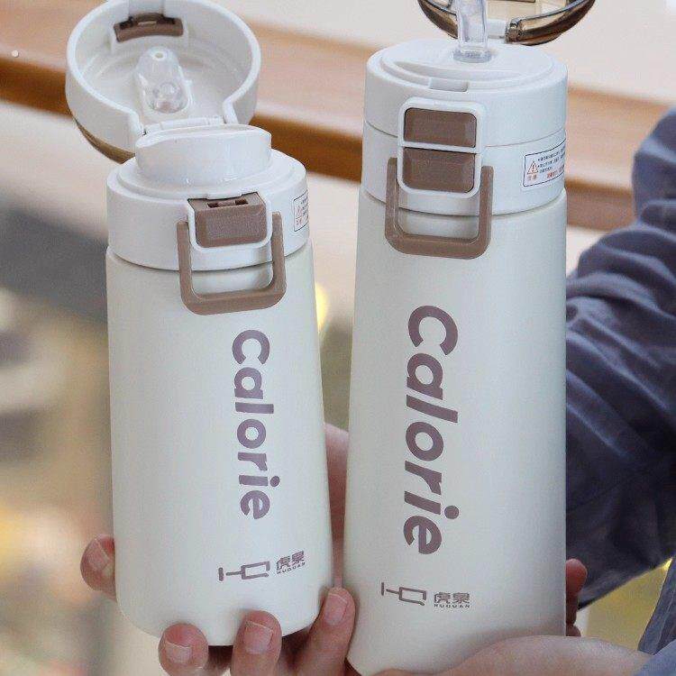 双饮保温杯女高颜值学生成人孕妇吸管杯子上学专用2025新款水杯男