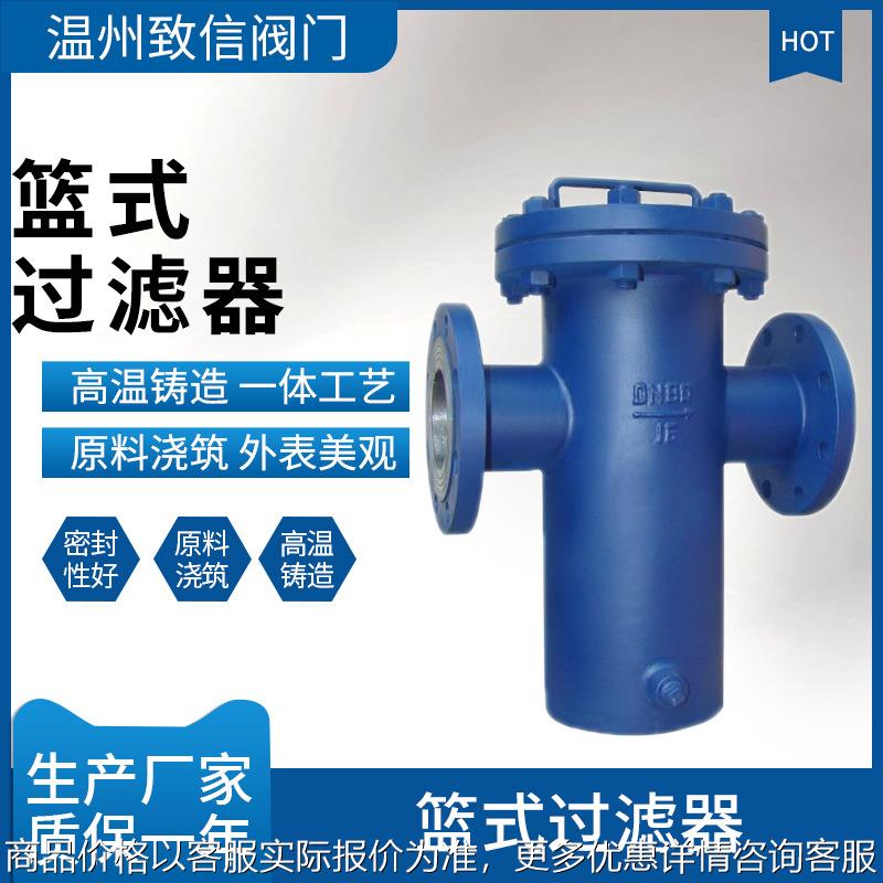 篮式过滤器 毛发收集器 不锈钢 碳钢 快开快装法兰蓝式过滤器