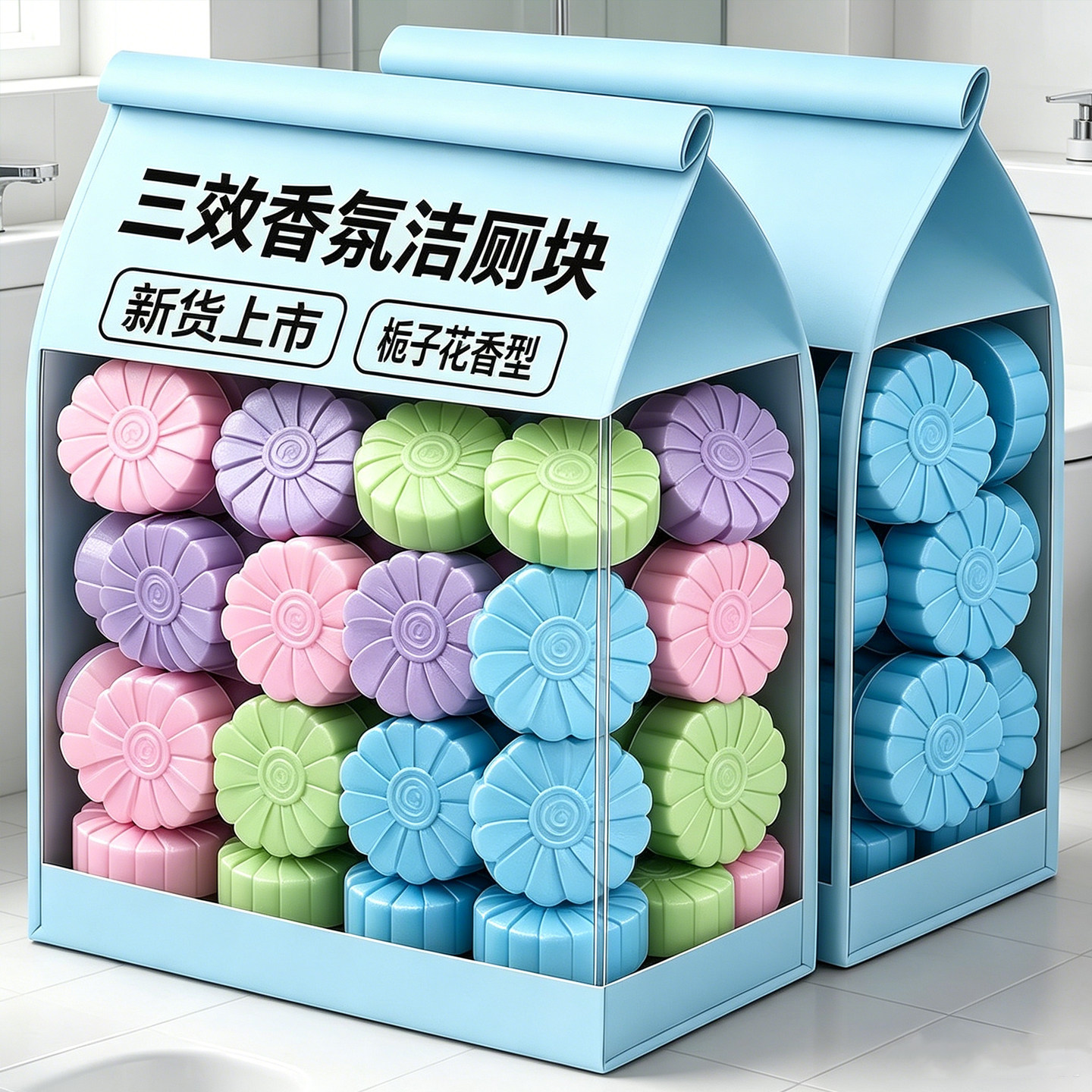 强力除垢杀菌除臭蓝泡泡洁厕宝