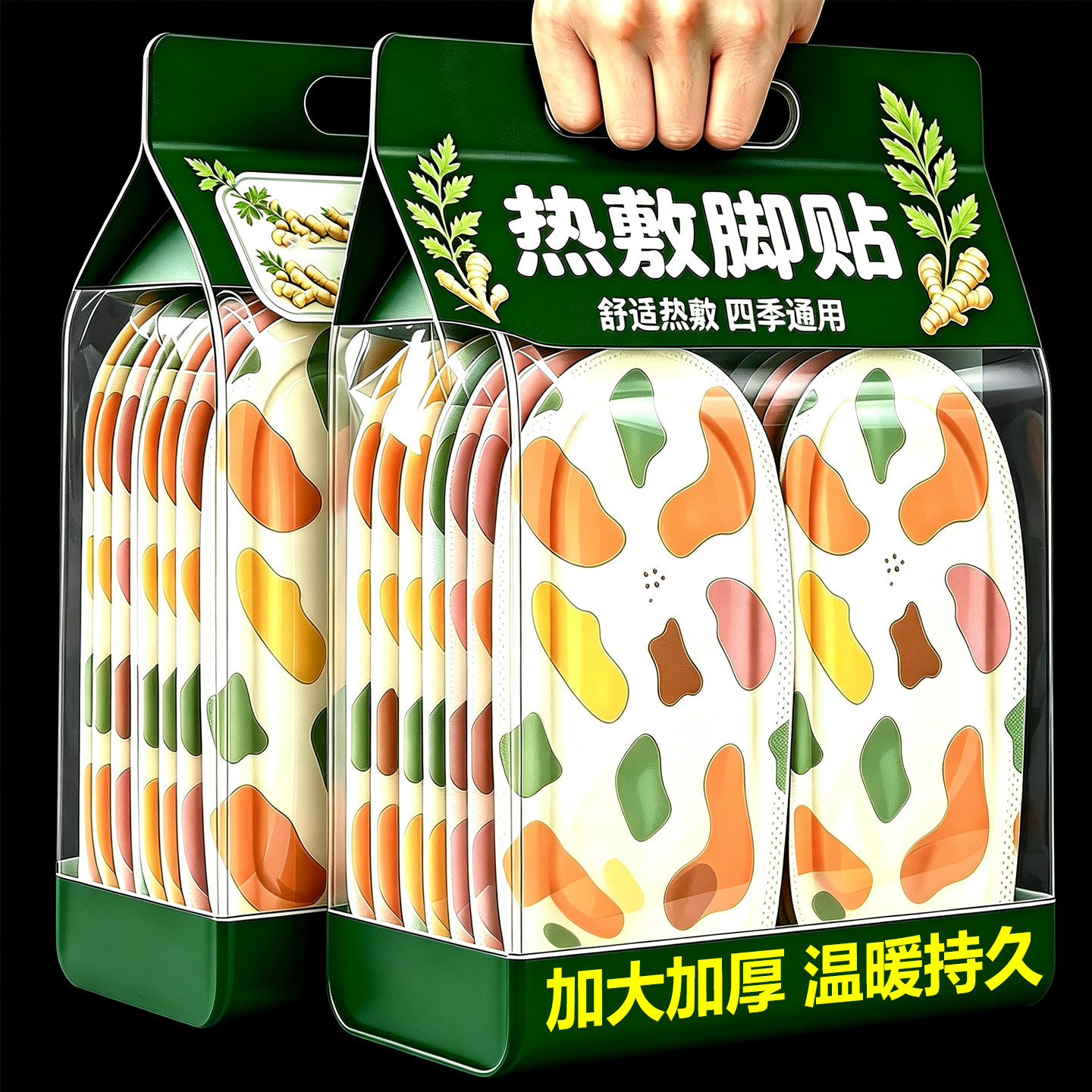 蒸汽热敷恒温暖脚贴女款穿戴式